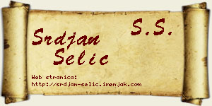 Srđan Selić vizit kartica